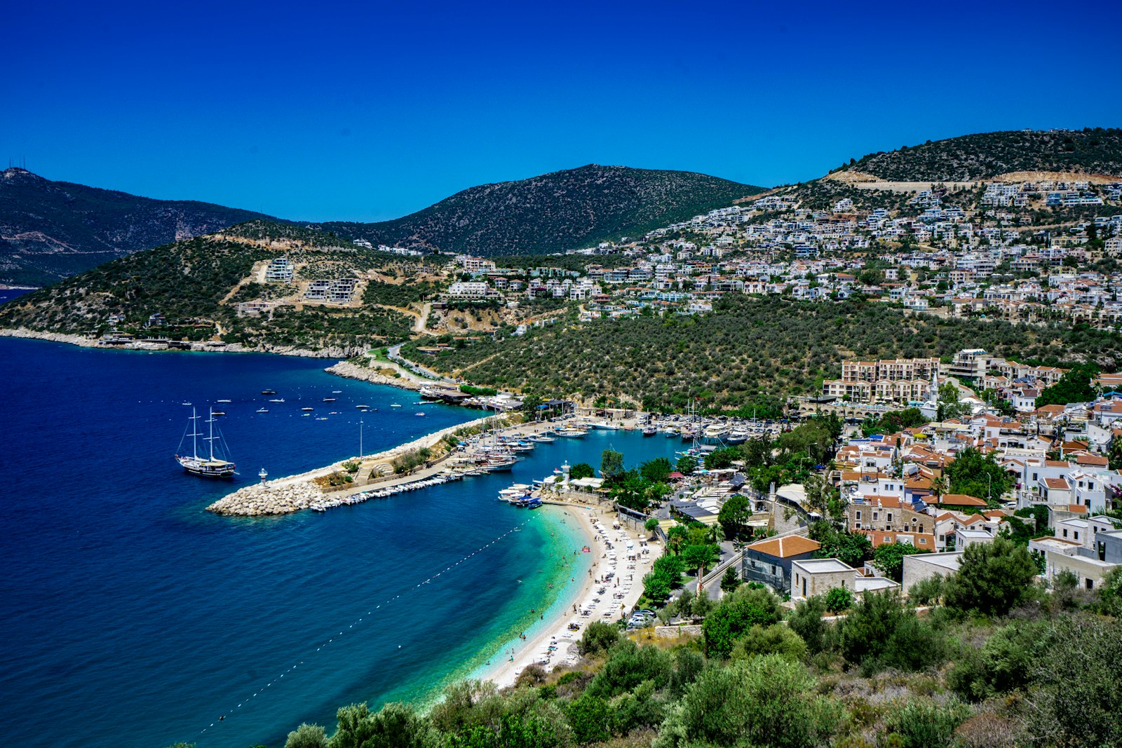 Antalya turquoise coast aerial view