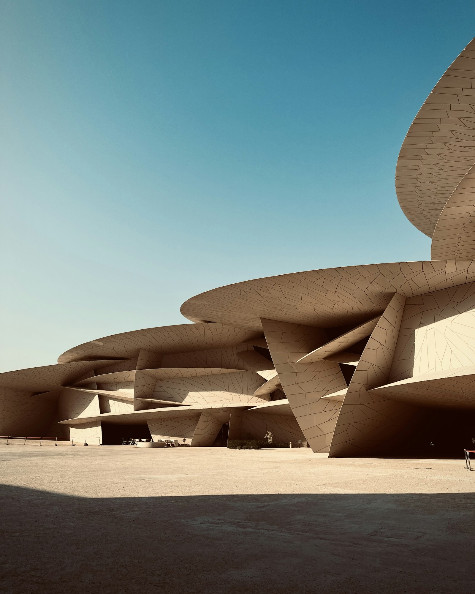 National Museum of Qatar distinctive disc architecture