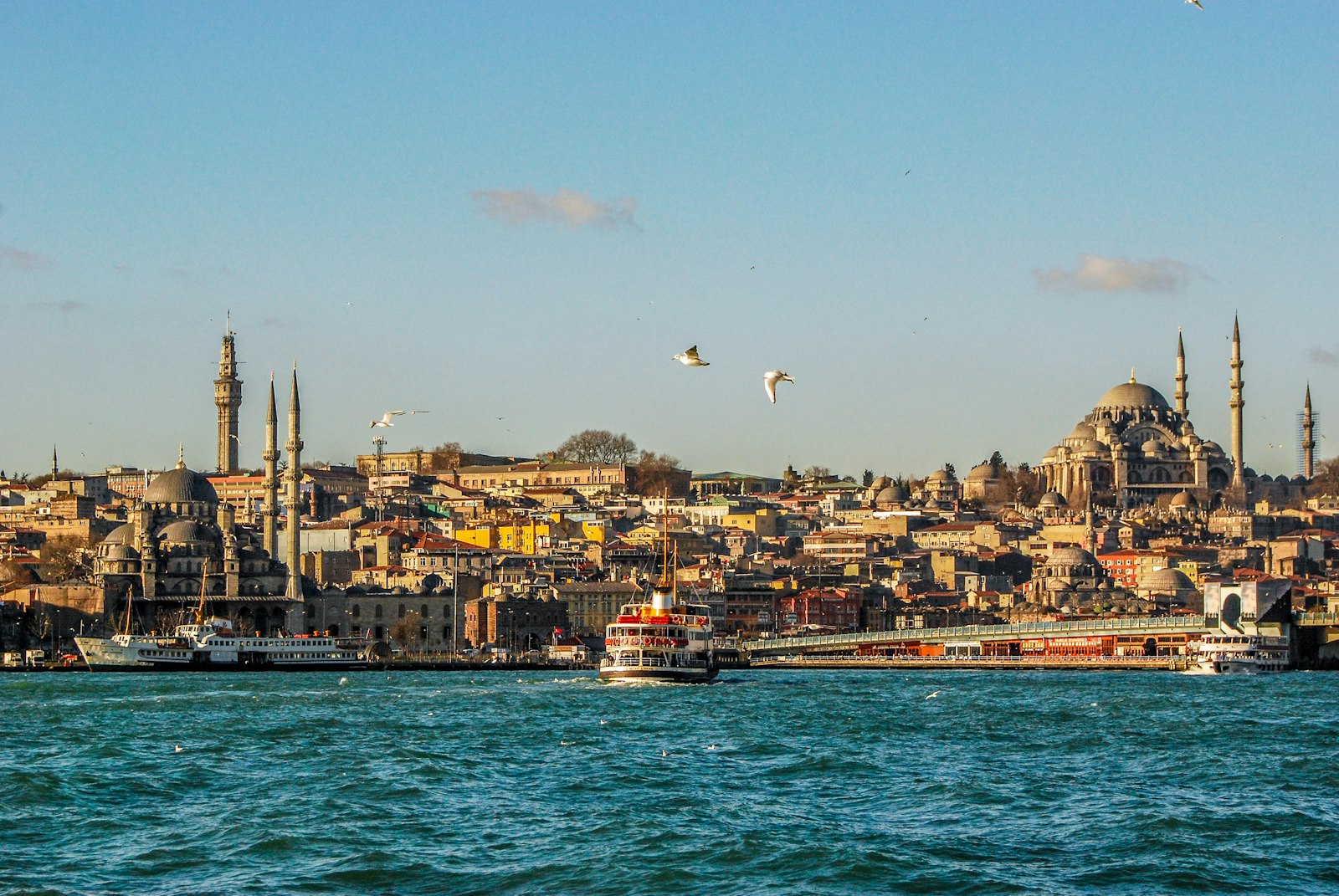 Istanbul skyline and Bosphorus